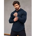 thumbnail image 4 of COOFANDY Men's Muscle Fit Long Sleeve Athletic Gym Pullover Workout Sweatshirts Hoodies, 4 of 9