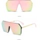 thumbnail image 2 of Ubiuo Oversized Sunglasses For Women Trendy One Piece Flat Top Rimless Sunglasses Siamese Big Large Shades, 2 of 4
