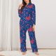 thumbnail image 2 of Balery Chicken and Rooster Conjunto de Pijama con Estampado para Mujer, Conjunto de Dos Piezas con Manga Larga, Ropa de Dormir Suave con Bolsillos, Pijamas Cómodos-X-Large, 2 of 7