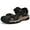 Black, variant on Men's Casual Sandals Closed Toe Outdoor Athletic Hiking Walking Lightweight Leather Breathable Non-slip Beach Water Shoes Black 6.5 US