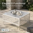 thumbnail image 5 of LAZZO 5-Piece Patio Furniture Set, Outdoor Wicker Conversation Set with Thick Cushions & Coffee Table for Backyard and Garden, Gray, 5 of 10
