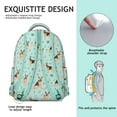thumbnail image 5 of Compact Small Backpack for School with Dog and Floral Prints, Lightweight Travel Bag for Pet Lovers and Puppy Fans, 5 of 6