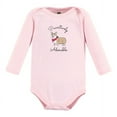 thumbnail image 3 of Hudson Baby Cotton Long-Sleeve Bodysuits, 3-Pack, Newborn- 24 Months, 3 of 5