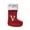 V, variant on Honeeladyy Monogram Christmas Stockings Red Initial Knitted Xmas Stocking Personalized Hanging Letter Stockings for Holiday Christmas Party Family Fireplace Decor, E, 3.54"x2.36"