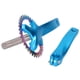 thumbnail image 2 of ZK?22 Juego de bielas de bicicleta de aleación de aluminio Accesorio integral de brazo de manivela de una sola velocidad 36T para bicicletaAzul, 2 of 8