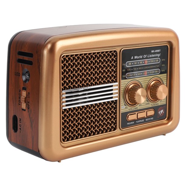 Radio de Banda Totra Portátil, Radio Am SW de MÚLTIPLES BANDAS CON ALTAVOZ BLUETOOTH, Radio Receptor de Banda Totra de Funcionamento de
