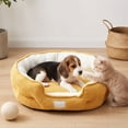 thumbnail image 6 of Sahpxhe Washable Dog Bed, Winter Warm Comfortable Round Deep Sleep Plush Pet Bed With Raised Rim For Small Medium Dogs, 6 of 6
