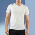 thumbnail image 6 of Ceisia Men's Ice Silk Quick-Dry Crew Neck T-Shirt | Breathable Honeycomb Jacquard Short Sleeve Sports Tee Gifts, 6 of 9