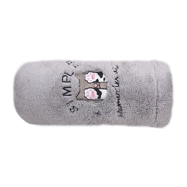 Toalla para Secar el Cabello, Terciopelo Coral, Absorbente, Secado Rápido, Paño para Envoltura, Baño, Ducha, Paño para Colgar, Gris Claro Sweethay HA002196-04