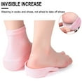 thumbnail image 4 of Meggemo Invisible Height Increasing Shoe Insoles Unisex Anti Slip SEBS Heel Pads Comfortable for Sports Walking Daily Wear Use, 4 of 5