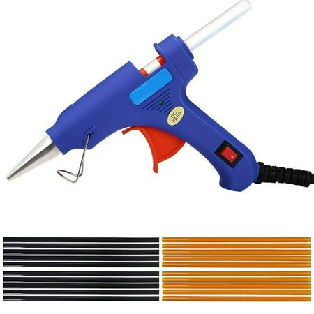 Hot Glue Gun Upgraded Version 20W Dual Power High Temp Heavy Duty Melt Glue Gun Kits with 20 Pcs Premium Glue Sticks for Arts & Crafts Use,Christmas Decoration/Gifts