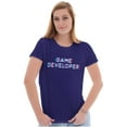 thumbnail image 3 of Game Developer Womens Slim Fit Graphic Tee Brisco Brands X, 3 of 5