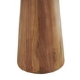thumbnail image 5 of DecMode 12" x 16" Brown Wood Accent Table with Natural Wood Grains and Cone Shaped Bases, 3-Pieces, 5 of 9