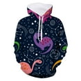 thumbnail image 3 of Hoodies for Boys Little Kids Hooded Unisex 3D Galaxy Dinosaur Printed Pullover with Pocket Toddler Sweatshirt Size 5-6, 3 of 3