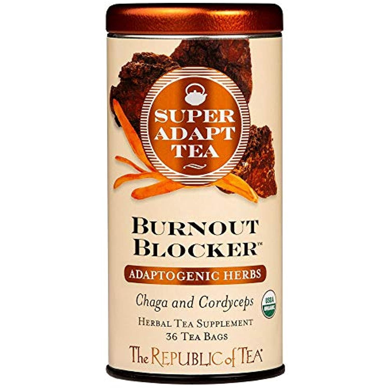 The Republic Of Tea Superadapt Herbal Teas (Burnout Blocker, 36 Tea Bag