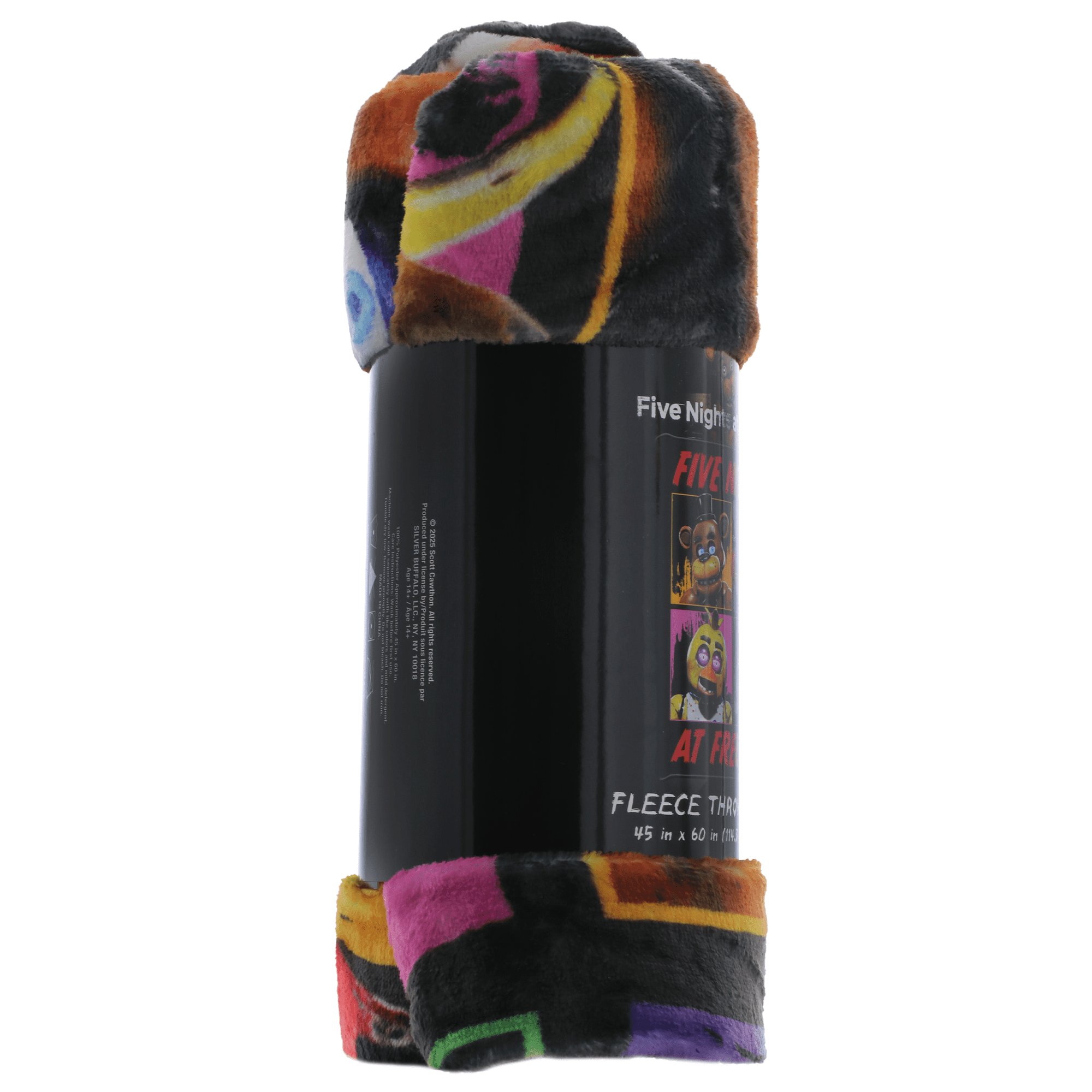 Five Nights at Freddy's Plush Fleece Throw Blanket, 45" X 60", for Teens and Adults
