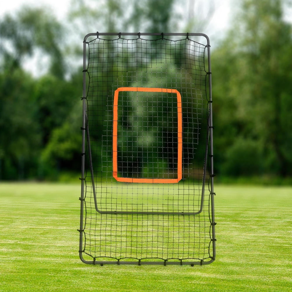 3ft Volleyball Rebound Net, 5 Adjustable Rebound Angles, Portable Throwing Partner for Volleyball Practice, Designed for Backyard Skill Development (Black)