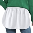 thumbnail image 3 of Gupgi Rallonge de Chemise pour Femmes Mini Ajustable Superposition Faux Haut Jupe Inférieure, 3 of 5