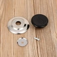 thumbnail image 3 of 2 Pack Universal Pot Lid Cover Knob Handle Cookware Universal Replacement Pot Grip Knob Cap 2.7" Stainless Steel Base, Black, 3 of 5
