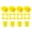 Yellow 3 Piece, variant on Heavy Duty Rubber Sleeve Microphone Sponge Cover Antislip Rings Grip Universally Fit Durability Stage Performances Accessory