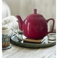 thumbnail image 3 of European Style Ceramic Teapot Coffee Pot Water Pot Porcelain Vintage Gift Tea Pot (Classic Red), 3 of 5