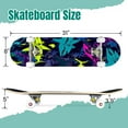 thumbnail image 2 of 31'' Complete Skateboard 7 Layer Canadian Maple Double Kick Deck Skateboards Abstract underwater for girls boys clothes Creative sharks Skate Board for Beginner Adult Gifts, 2 of 5