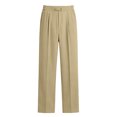 thumbnail image 6 of Mens Dress Pants with Pockets, Elastic Waist Casual Business Pants,Regular Fit Straight Leg Work Pants, Pleated Front Slacks Pant L, 6 of 7
