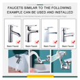 thumbnail image 6 of Universal Rotating Faucet Extender 1080 ° Robotic Arm Swivel Extension Faucet Aerator Splash Filter Faucet Bathroom Basin Kitchen Tap Nozzle ,Water Saving, 6 of 7