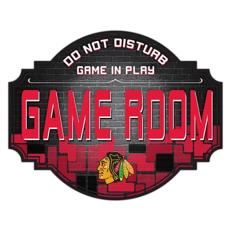 Chicago Blackhawks 12 Game Room Tavern Sign