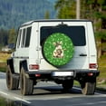 thumbnail image 2 of Yuyamidu Rabbit Tire Covers Green Leaf Spare Wheel Cover St. Patrick's Day Camper Tire Cover Protective Cover Auto Exterior Decor for Jeep Trailer RV SUV, 2 of 5