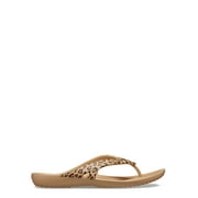 Crocs Womens Kadee II Leopard Printed Flip Flop Sandals