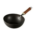 thumbnail image 3 of deevoka Iron Wok Induction Cooker Boiling Chinese Wok for Camping Kitchen Restaurant 28CM, 3 of 9