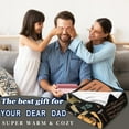 thumbnail image 2 of LHSHID Dad Blanket Birthday Gifts for Dad New Dad Gifts for Men Dad Gift for Dad Men Daddy Fathers Day Fleece Blanket 30x40in, 2 of 5