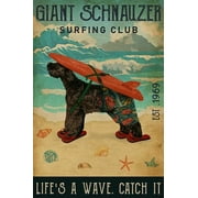 AKFOMEE Surfing Club Giant Schnauzer 500 Pieces Jigsaw Puzzle Educational Games for Family Game