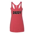 thumbnail image 2 of Wild Bobby, Classic Daddy Dad, Father's Day, Women Tri-Blend Racerback Tank Top, Vintage Red, Small, 2 of 4