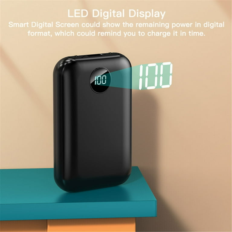 Lejlighedsvis kugle Udelade 10000mAh Portable Power bank Outdoor Emergency External Battery Pack with USB Outputs Dual LED light for Cell Phone Black - Walmart.com Lejlighedsvis kugle Udelade 10000mAh Portable Power bank Outdoor Emergency External Battery Pack with USB Outputs Dual LED light for Cell Phone Black - Walmart.com