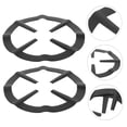 thumbnail image 4 of OUNONA 4Pcs Gas Burner Stove Ring Reducer Black Stainless Steel Stand for Stable Small Cookware, 4 of 8
