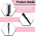 thumbnail image 4 of Th Hair Style Comb, Portable Styling Comb Instant Hair Volumizer Two-sided Comb Sharks Back Combing Brush For Women And Menblackwhite1pcs, 4 of 5