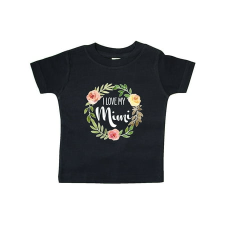 

Inktastic I Love my Mimi- flower circle Gift Baby Boy or Baby Girl T-Shirt