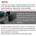 thumbnail image 2 of HDMI Splitter Cables Male 1080P to Dual Female 1 to 2 Way HDMI Splitter Adapter Cable for HDTV HD, LED, LCD, TV, Mirror Only Support Two The Same Size TVs at The Same Time 30cm, 2 of 9