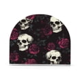 thumbnail image 2 of Qxltty Skull Burgundy Roses Pattern Acrylic Napkin Holder Set of 1 Transparent Dining Table Kitchen Cafeteria Home Decor 4.1x4.9x1.97in, 2 of 9
