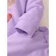thumbnail image 6 of Bagilaanoe 2Pcs Little Girl Valentine's Day Outfits Heart Print Long Sleeve Pullover Tops + Sweatpants 3T 4T 5T 6T 7T Kids Long Pants Set, 6 of 9