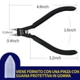 thumbnail image 2 of Modelo Nipper stedi de 4,7 pulgadas con hoja fina y afilada, color negro, 2 of 6