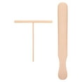 thumbnail image 1 of EIGTHTAIL 2 Pcs Wooden Rake Griddle Pancakes Electric Crepe Maker Machine Tortillera Tools Cooking Utensils Household Spatula, 1 of 6