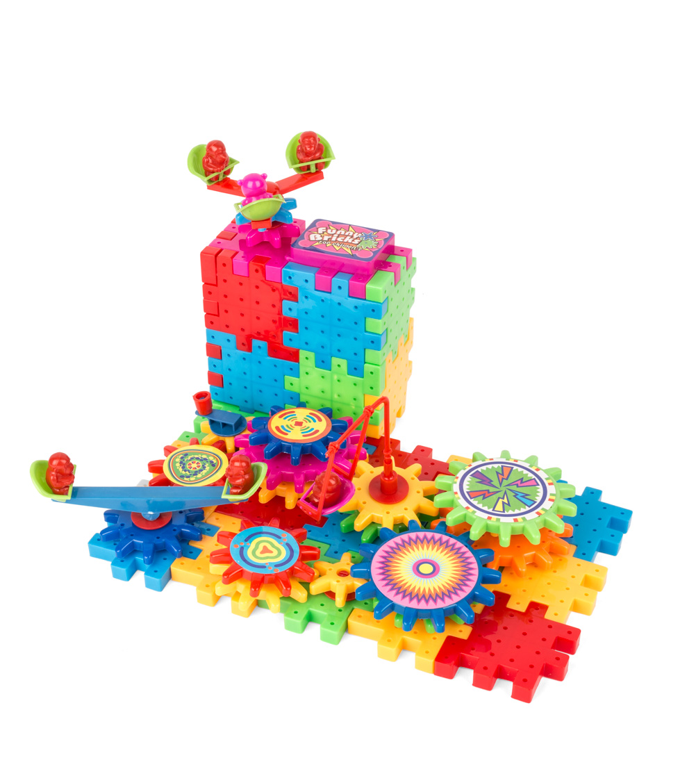 Magic Bricks and Spinning Gear Building Set