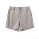 thumbnail image 4 of Ceisia Men's Solid Color Slim Fit Shorts, Button Zip Fly Casual Summer Shorts with Pockets for Men Khaki XL Gifts, 4 of 8