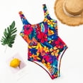 thumbnail image 4 of DPTALR Bikini Femme Imprimé Maillot de Bain une Pièce Ensemble de Plage, 4 of 6