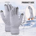 thumbnail image 5 of Guantes de invierno cálidos con dedos completos, guantes de punto, guantes de pantalla táctil para hombres y mujeres, 5 of 5