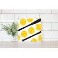 thumbnail image 2 of Baseballs Bats Yellow Baseballs 12 x 12 Wood Wall Sign Plaque, 2 of 4