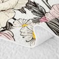 thumbnail image 5 of Erosebridal Vintage Peony Daisy Quilt King,Wild Floral Watercolor King Coverlet Set For Girls,3pcs, 5 of 7